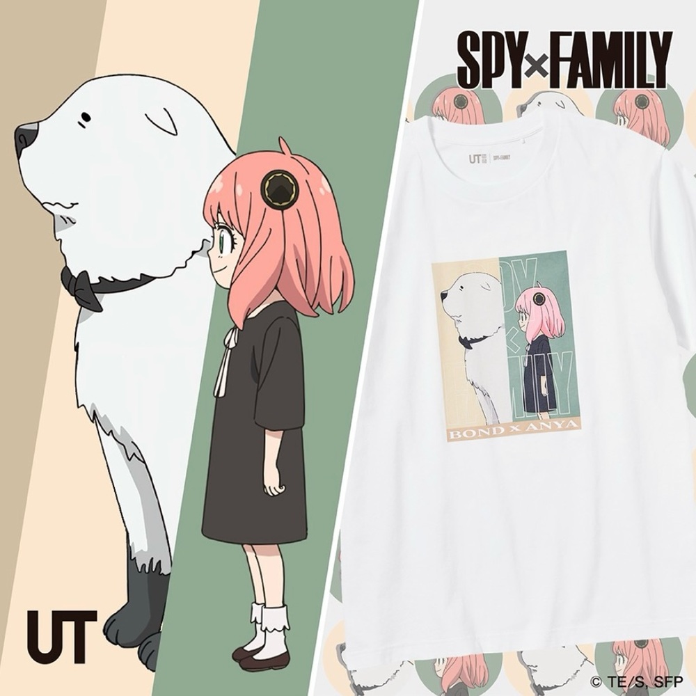 Uniqlo UT x Spy x Family Anya and Bond Graphic Tee